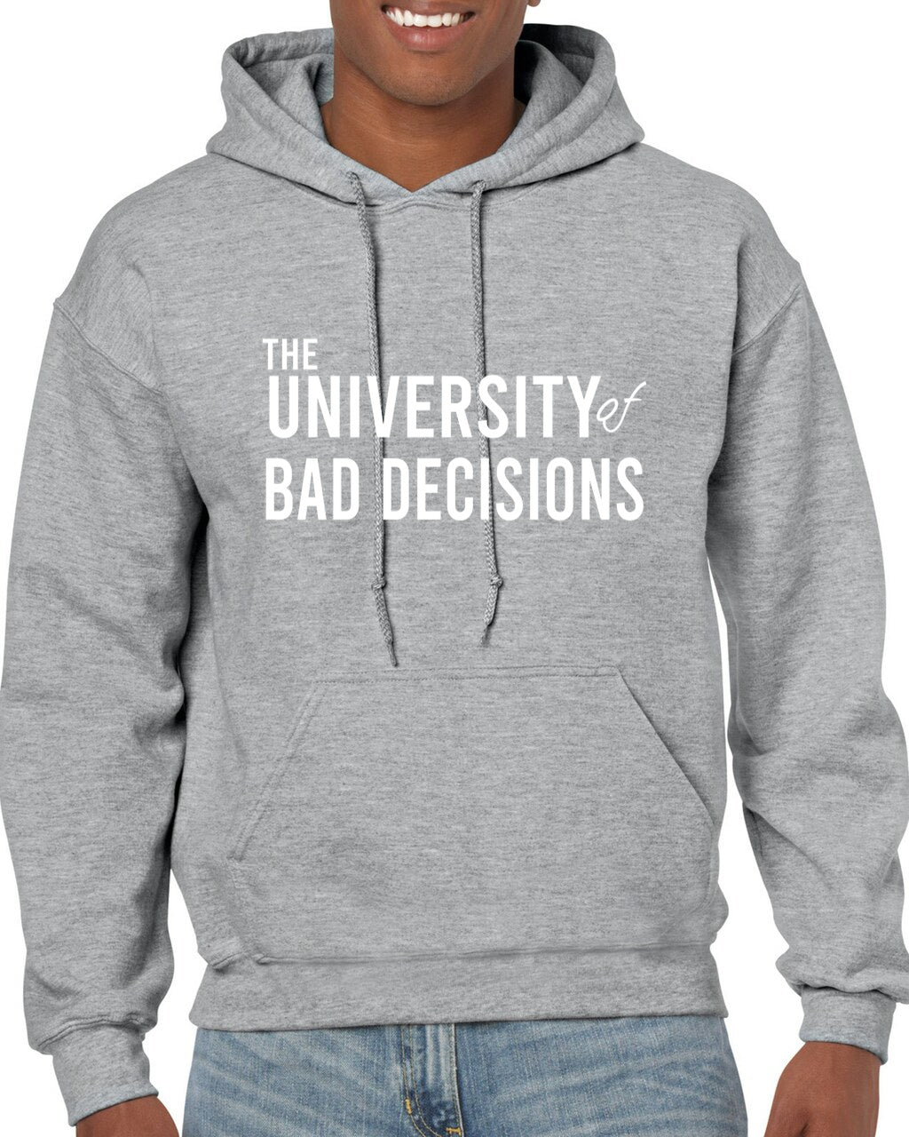 University of Louisville Official Distressed Primary Unisex Adult Pull-Over  Hoodie,White, Medium